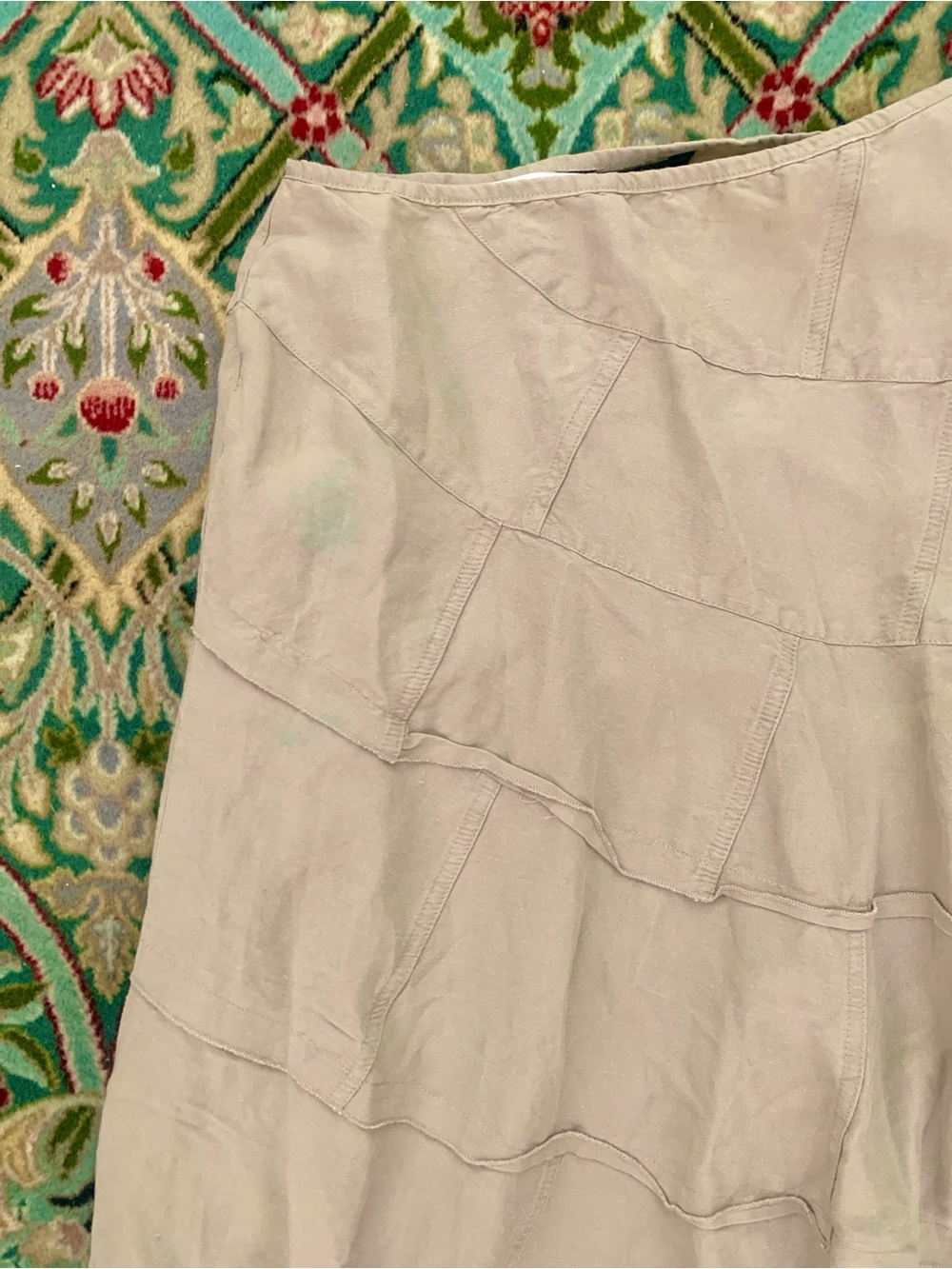 SANDRO LINEN KHAKI MIDI SKIRT
SIZE 8 - Picture 3 of 6